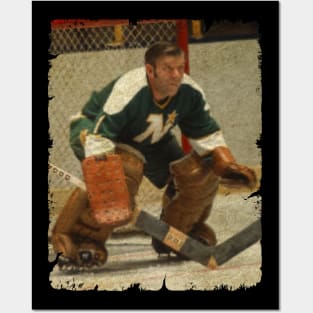 Gump Worsley, 1971 in Minnesota North Stars (2.63 GAA) Posters and Art
